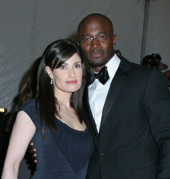 Taye Diggs, Idina Menzel<br>Poiret, King of Fashion - Costume Institute Gala at The Metropolitan Museum of Art - Arrivals