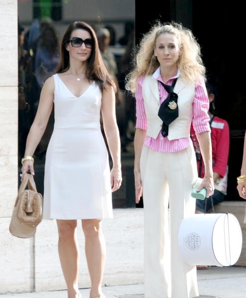 Sarah Jessica Parker, Kristin Davis<br>Sex and the City: The Movie - Filming On Location - September 21, 2007