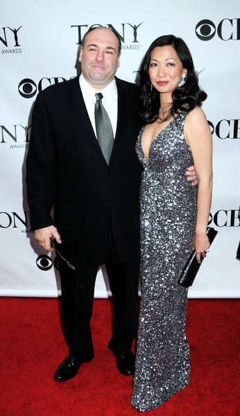 James Gandolfini, Deborah Lin<br>63rd Annual Tony Awards - Arrivals