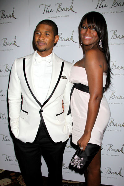 Usher, Tameka Foster<br>New Year's Eve Celebration Hosted by Usher at The Bank Nightclub Las Vegas on December 31, 2008