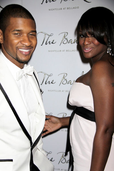 Usher, Tameka Foster<br>New Year's Eve Celebration Hosted by Usher at The Bank Nightclub Las Vegas on December 31, 2008