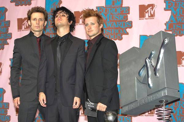 Green Day<br>2005 MTV European Music Awards Lisbon - Press Room