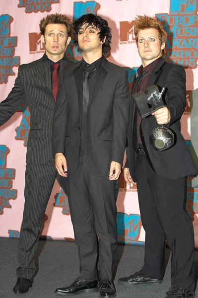 Green Day<br>2005 MTV European Music Awards Lisbon - Press Room