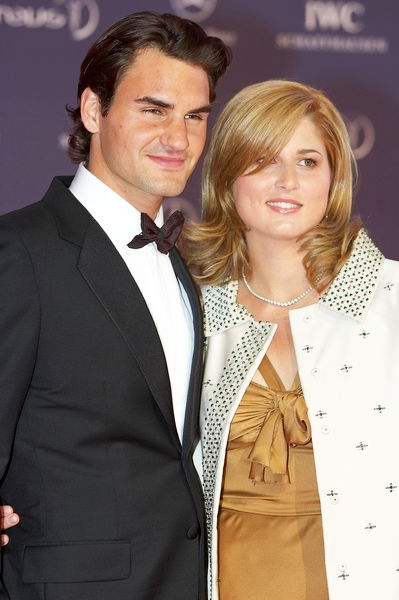 Roger Federer, Mirka Vavrinec<br>2005 Laureus World Sports Award - Show Arrivals