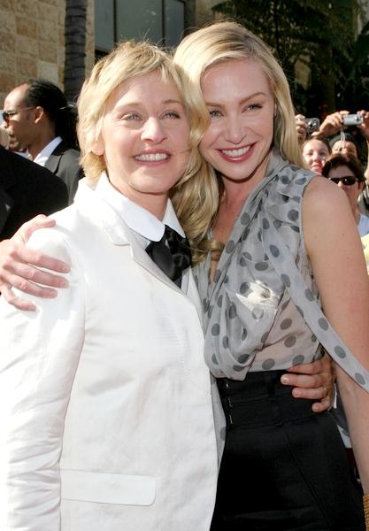 Ellen DeGeneres, Portia de Rossi<br>34th Annual Daytime Emmy Awards - Arrivals