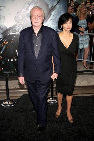 Michael Caine, Shakira Caine in "The Dark Knight" World Premiere - Arrivals