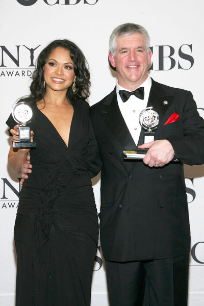 Karen Olivo, Gregory Jbara<br>63rd Annual Tony Awards - Press Room