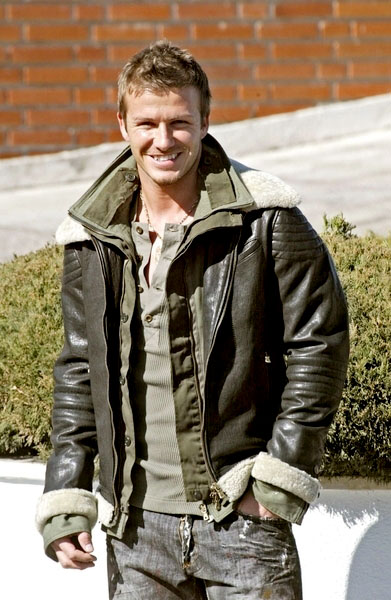 David Beckham<br>David Beckham at the Ruber Clinic Where Victoria Gave Birth to Baby Son Cruz