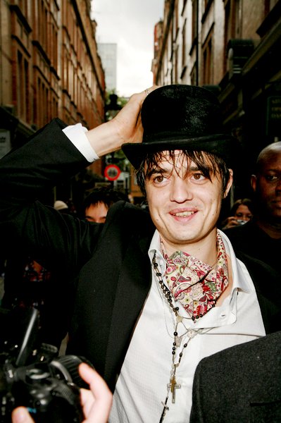 Pete Doherty<br>Pete Doherty Departing His Book Signing For 'Books of Albion'