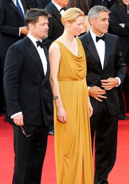 Brad Pitt, George Clooney, Tilda Swinton<br>65th Annual Venice Film Festival - 