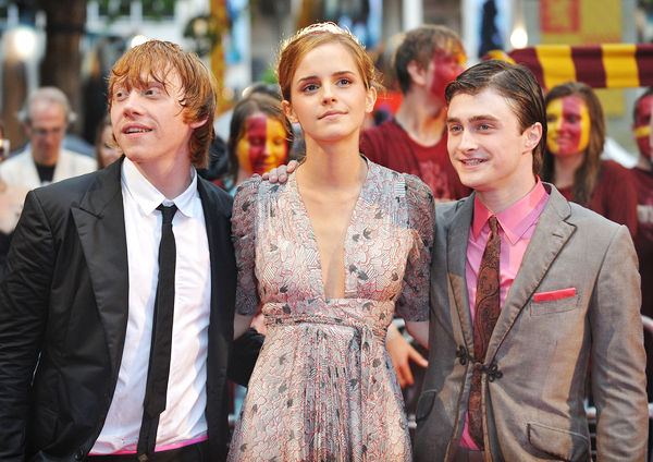 Daniel Radcliffe, Rupert Grint, Emma Watson<br>