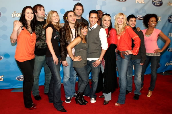 David Cook, David Archuleta, American Idol Finalist<br>2008 American Idol Top 12 Party - Arrivals