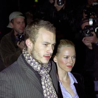 Heath Ledger, Naomi Watts in The Hours Moview Premiere