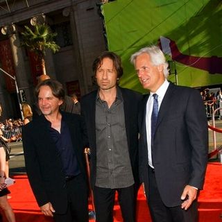 David Duchovny, Frank Spotnitz, Chris Carter in "The X-Files - I Want to Believe" Hollywood Premiere - Arrivals