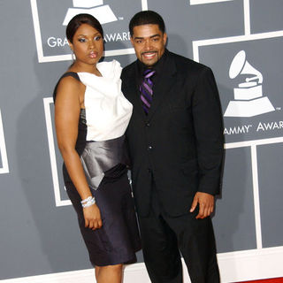 Jennifer Hudson, David Otunga in The 51st Annual GRAMMY Awards - Arrivals