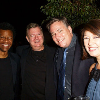 Phil Lamarr, Len McLeod, Robert Meyer Burnett, Mary Forest in 35th Annual Saturn Awards AfterParty Sponsored by Highlander Films