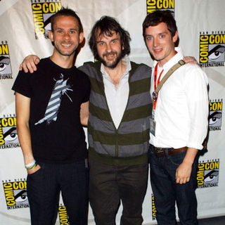 Dominic Monaghan, Peter Jackson, Elijah Wood in 2009 Comic Con International - Day 2