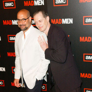 Stanley Tucci, Steve Buscemi in "Mad Men" Season Three Los Angeles Premiere - Arrivals
