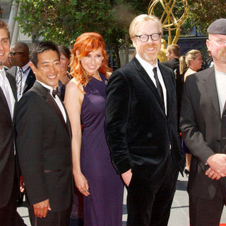 Tory Belleci, Robert Lee, Kari Byron, Adam Savage, Jamie Hyneman in 61st Annual Primetime Creative Arts Emmy Awards - Arrivals