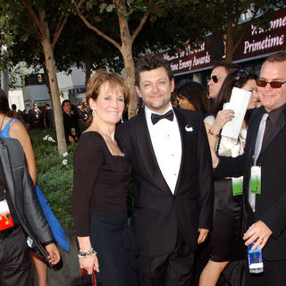 Andy Serkis, Lorraine Ashbourne in The 61st Annual Primetime Emmy Awards - Arrivals