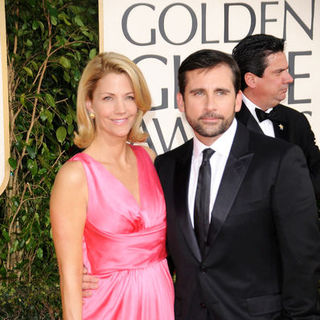 Steve Carell, Nancy Walls in 66th Annual Golden Globes - Arrivals