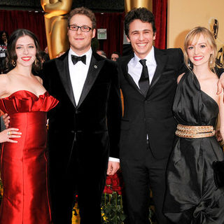 Seth Rogen, Lauren Miller, James Franco, Ahna O'Reilly in 81st Annual Academy Awards - Arrivals