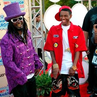 T-Pain, Soulja Boy in 2008 BET Hip Hop Awards - Arrivals