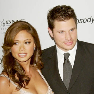 Nick Lachey, Vanessa Minnillo in 2007 Clive Davis Pre-Grammy Awards Party