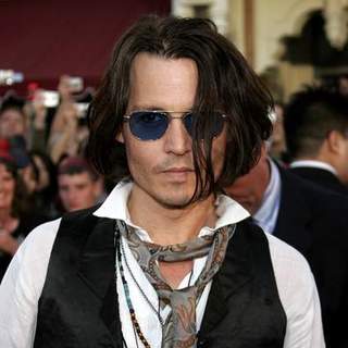 Johnny Depp in PIRATES OF THE CARIBBEAN: AT WORLD'S END World Premiere