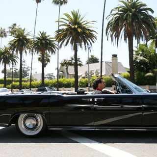 Adrian Grenier and Kevin Dillon Filming "Entourage" Driving on Sunset Boulevard on June 29, 2009