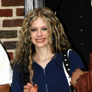 Avril Lavigne in David Letterman Taping