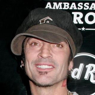 Tommy Lee in Hard Rock Cafe 35th Anniversary Celebration with Performance by Motley Crue
