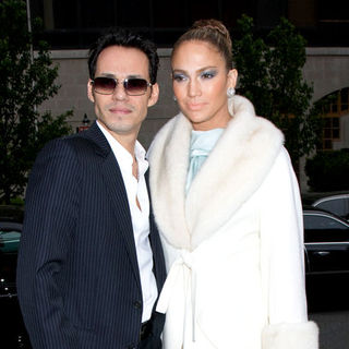 Jennifer Lopez, Marc Anthony in Christian Dior Cruise 2009 Collection - Arrivals