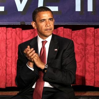 Barack Obama in Women for Obama Fundraiser Breakfast at the Hilton Hotel in New York on July 10, 2008