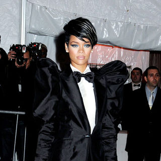 Rihanna in "The Model as Muse: Embodying Fashion" Costume Institute Gala at The Metropolitan Museum of Art