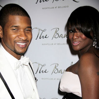 Usher, Tameka Foster in New Year's Eve Celebration Hosted by Usher at The Bank Nightclub Las Vegas on December 31, 2008