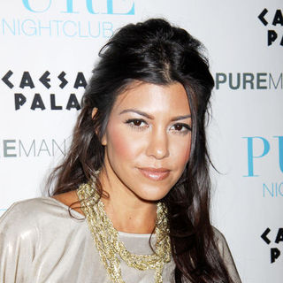 Kourtney Kardashian in Khloe Kardashian's 25th Celebrity Celebration at PURE Las Vegas on June 26, 2009