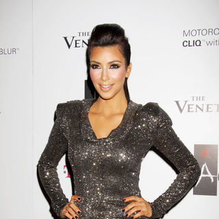 Kim Kardashian in Kim Kardashian Celebrates Her 29th Birthday at Tao Las Vegas with T-Mobile's Motorola CLIQ