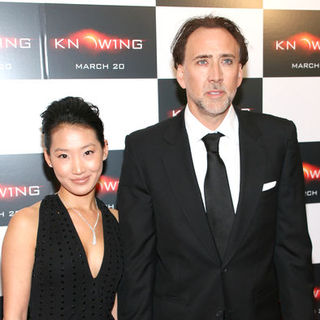Nicolas Cage, Alice Kim in "Knowing" New York Premiere - Arrivals