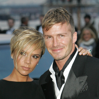 David Beckham, Victoria Adams in 2007 Sport Industry Awards in London