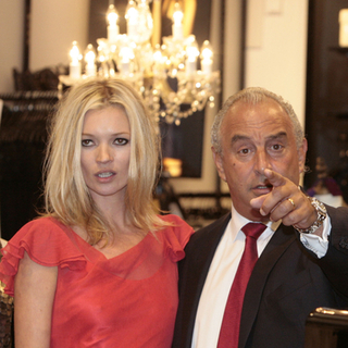 Kate Moss, Phillip Green in Kate Moss At TopShop - Launching Her New Clothing Collection - April 30, 2007