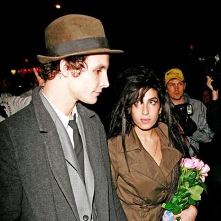 Amy Winehouse, Blake Fielder-Civil in Amy Winehouse Leaving Her Birthday Party - September 14, 2007