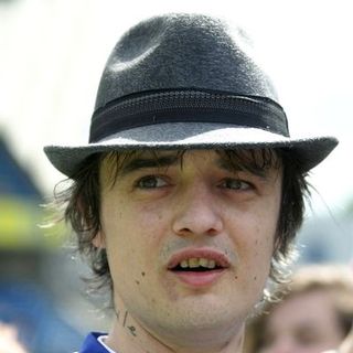 Pete Doherty in Celebrity Soccer Six at Millwall Football Club in London on May 18, 2008