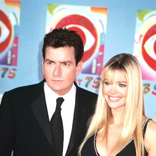 Denise Richards, Charlie Sheen in CBS at 75