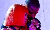 Big Sean and Jhene Aiko perform on 'Jimmy Kimmel'.