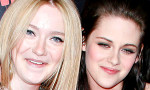 Dakota Fanning and Kristen Stewart promote 'Runaways'.
