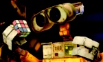 The little robot meets a headphone in his mission to clean the Earth.