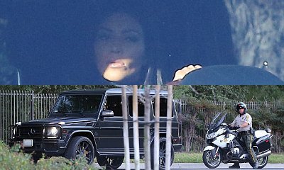 Kim Kardashian Gets Stopped by Cop After Visiting Bruce Jenner's House