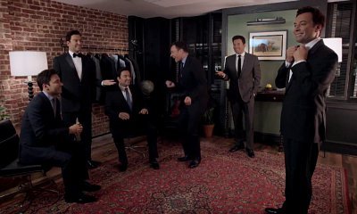 Jimmy Fallon Unveils His Wax Figures, Sings With Them on 'Tonight Show'