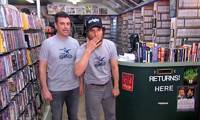 Jimmy Kimmel and Matthew McConaughey Film Ad to Promote Vintage Video Store